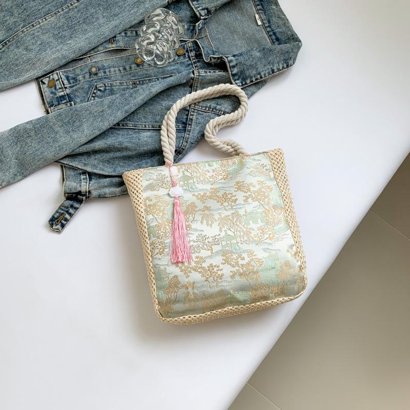 Модная сумка кросс-боди на одно плечо Новая сумка для поездок на работу Красивая летняя текстура Простая сумка-тоут большой вместимости для поездок на работу