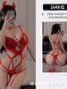 Lingerie Sexy Glossy Leather Patent Leather Binding Mature Charm Elegant Gentle Hollow Pure Desire Little Cow Bodysuits 5A79