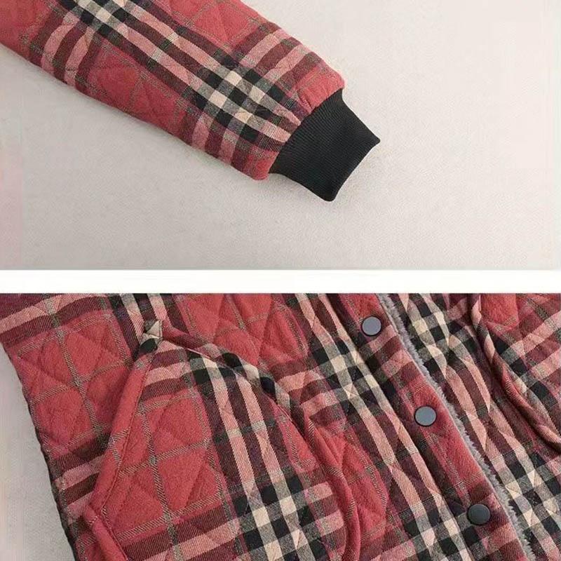 Хлопковая куртка, женская осенне-зимняя длинная утолщенная клетчатая куртка с капюшоном, теплая хлопковая куртка большого размера