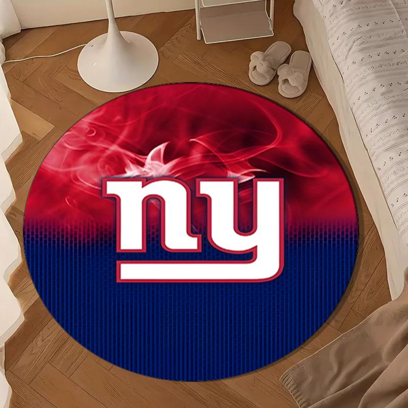 New York Giants Logo Round mat, Anti-slip Circle Carpet Chair rug For livingroom,Bedroom, doormat home decor Gift Christmas Gifts