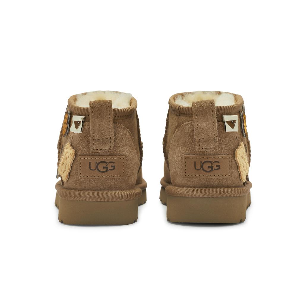 UGG КЛАССИЧЕСКИЕ УЛЬТРА МИНИ Короткие женские зимние ботинки Цвет: Каштаново-коричневый 1116109-CHE(Команда80-)