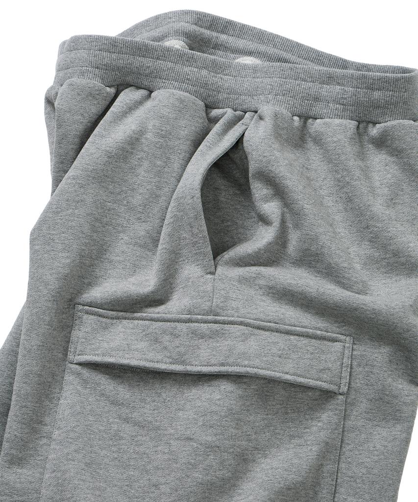 FOUNDPOCKET Широкие спортивные шорты Меланжево-серые