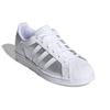 Adidas Женские кроссовки Superstar White Silver Metallic Cloud-White Grey-Two FX6048