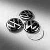 SVLHP1 4Pcs 56mm 60mm 65mm Car Badge Wheel Center Hub Caps Stickers For Volkswagen VW RLine GTI Golf 5 6 7 Polo Caddy Passat B6 Tiguan