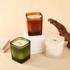 New Square Glass Soy Wax Scented Candle Home Creative High-end Scented Candle Decoration
