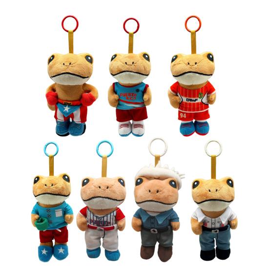 Plush Keychain Toy Soft Stuffed Animal with Clip Cute Collectible Doll for Bags Phone Eye-catching Key Accessory