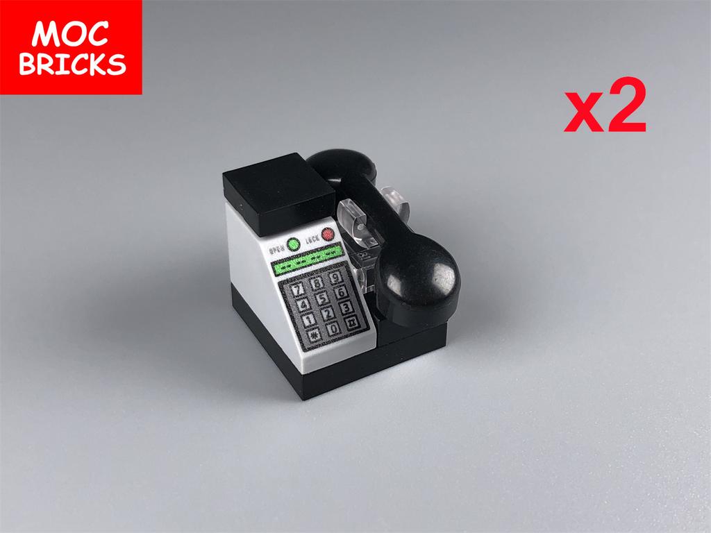 Нетоксичные кубики Moc Город Ужасов Золотой Серебряный Пистолет для Денег Монеты Мешок с Долларами Портфель Фигурка 4 см Аксессуары Полиции Строительный Блок Детские Игрушки