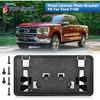 TOP-MAX License Plate Bracket Compatible With - Ford F150 2.7L 3.0L 3.5L V6 5.2L V8 Accessories, Front Bumper License Plate Holder Frame Replace For