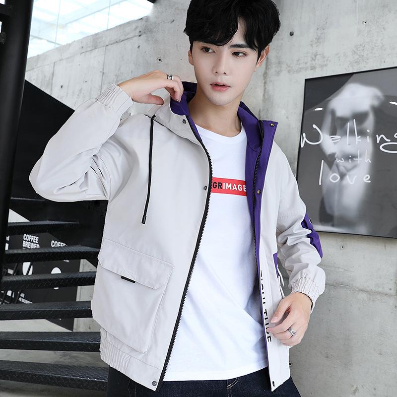 Свободная мужская повседневная куртка с капюшоном для инструментов, трендовая мужская одежда в Европе и США