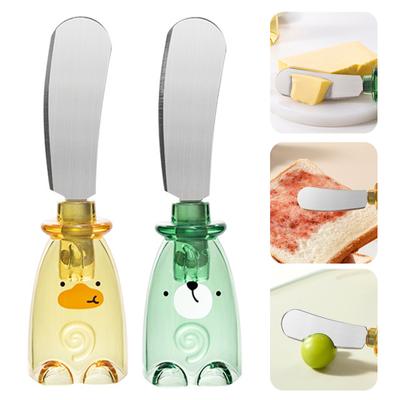 Настольная лопатка для масла Мультяшная Пищевая нержавеющая сталь Лезвие Стоящая Хлеб