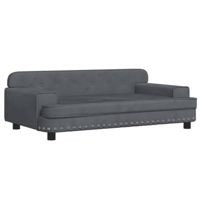 VidaXL Children's Sofa Dark Grey 90x53x30 Cm Velvet 3196281