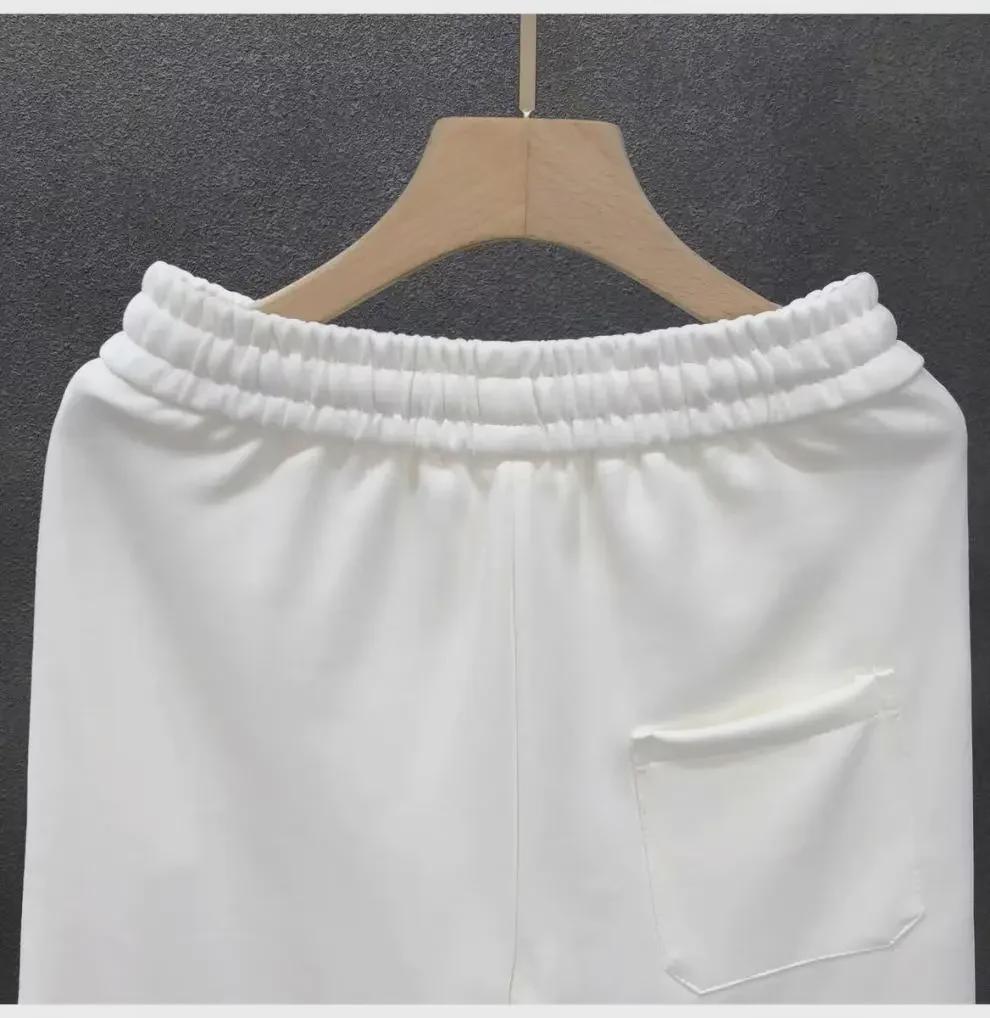 2024 Мужские корейские стильные свободные повседневные летние брюки с широкими штанинами