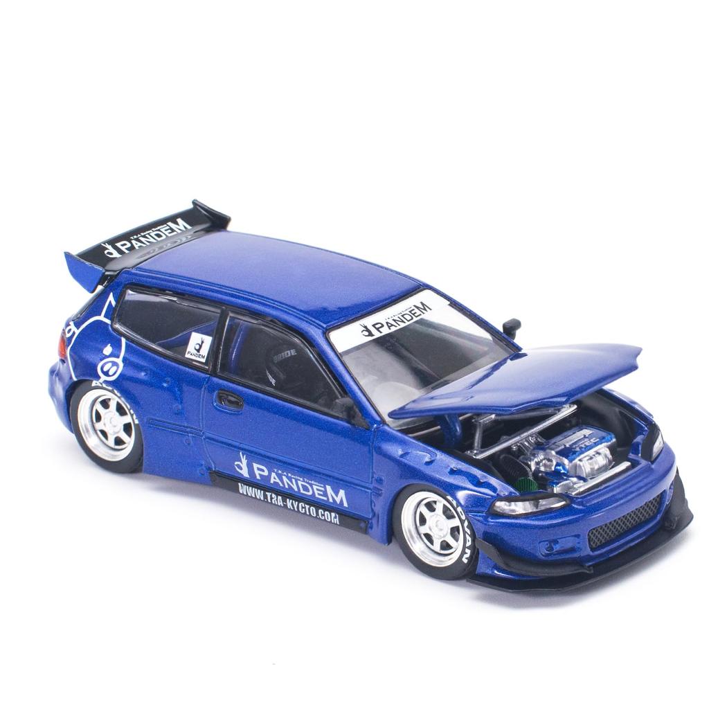 POP RACE PANDEM CIVIC EG6 METALLIC BLUE Готовый продукт 1/64 v1.5