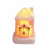 Resin LED Light Snow House Cute Christmas House Ornament  Party Favors