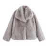 Trendy Women's Thick Lambswool Fur Winter Coat