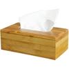 Бамбуковый держатель/крышка для коробки с носовыми платками для Kleenex, деревянный держатель/диспенсер для коробок с бумажными салфетками (прямоугольный)