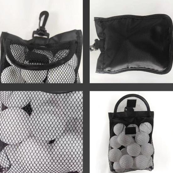 Сетчатая сумка для гольфа с застежкой-лентой, большая вместительная сумка для хранения мячей для гольфа в помещении и на открытом воздухе, аксессуары