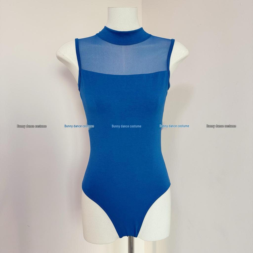 Балетный и аэробный купальник с высоким воротом для женщин