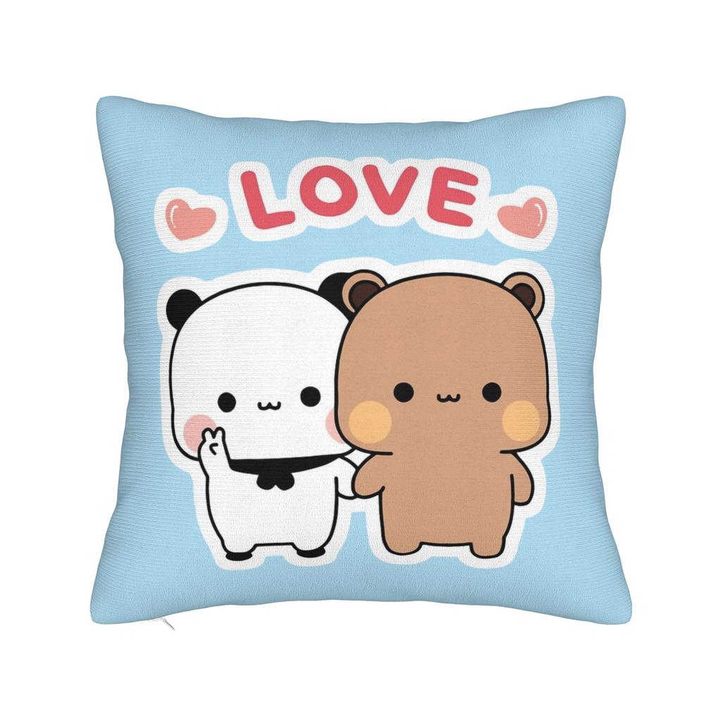 BuBu Panda DuDu Bear Christmas Love  Pillowcase Cushion Cover Decorations Xmas Cute Throw Pillow Case Cover Home Drop Shipping