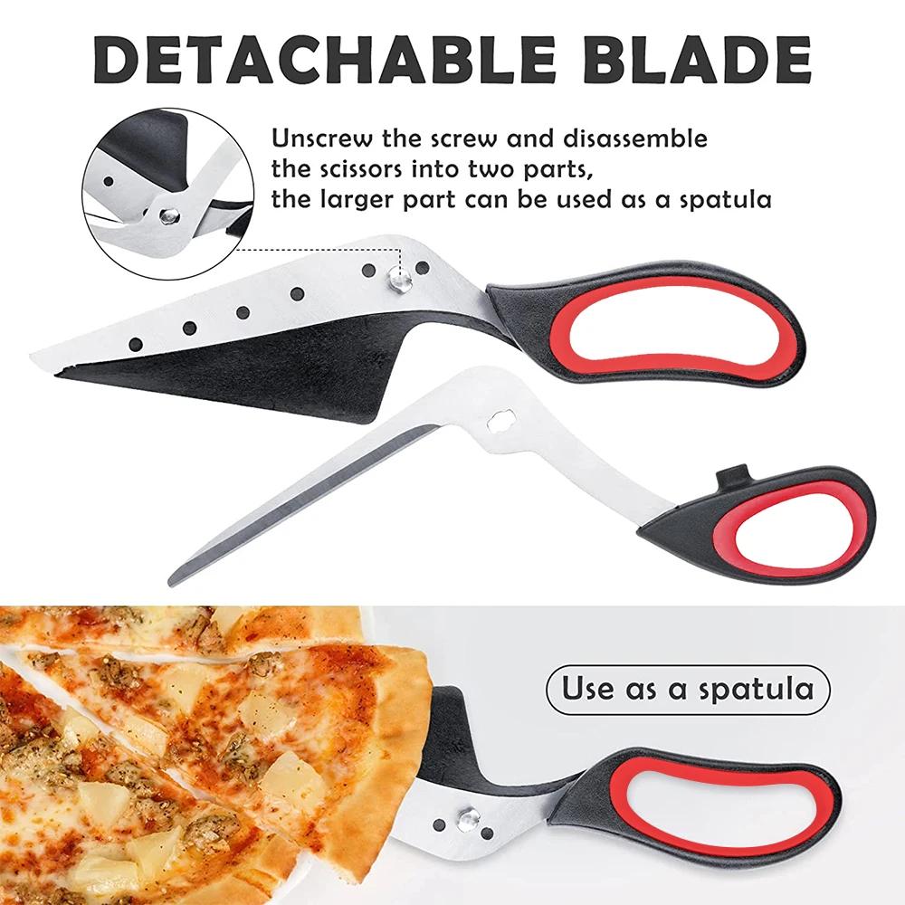 Многофункциональные ножницы для пиццы из нержавеющей стали, нож для пиццы, слайсер, острые съемные режущие инструменты для кухни ресторана