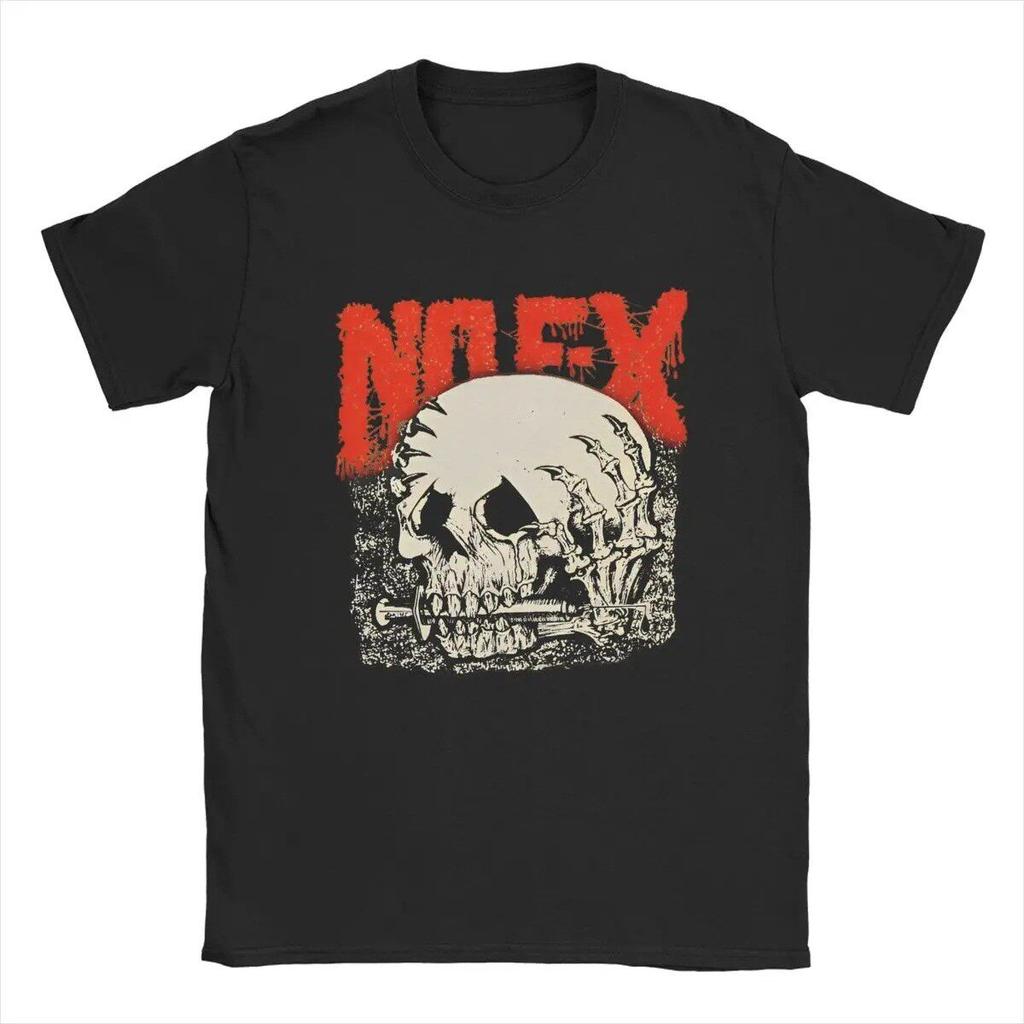 Nofx Hip Hop Drunk Unisex T Shirts Band Punk Rock Humorous Highend Luxury Unisex Style Both of Unisex and Women