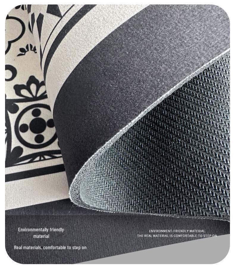 Быстросохнущие впитывающие коврики для ванной комнаты - нескользящие, с мягким цветочным рисунком для унитаза, раковины и дверного проема 