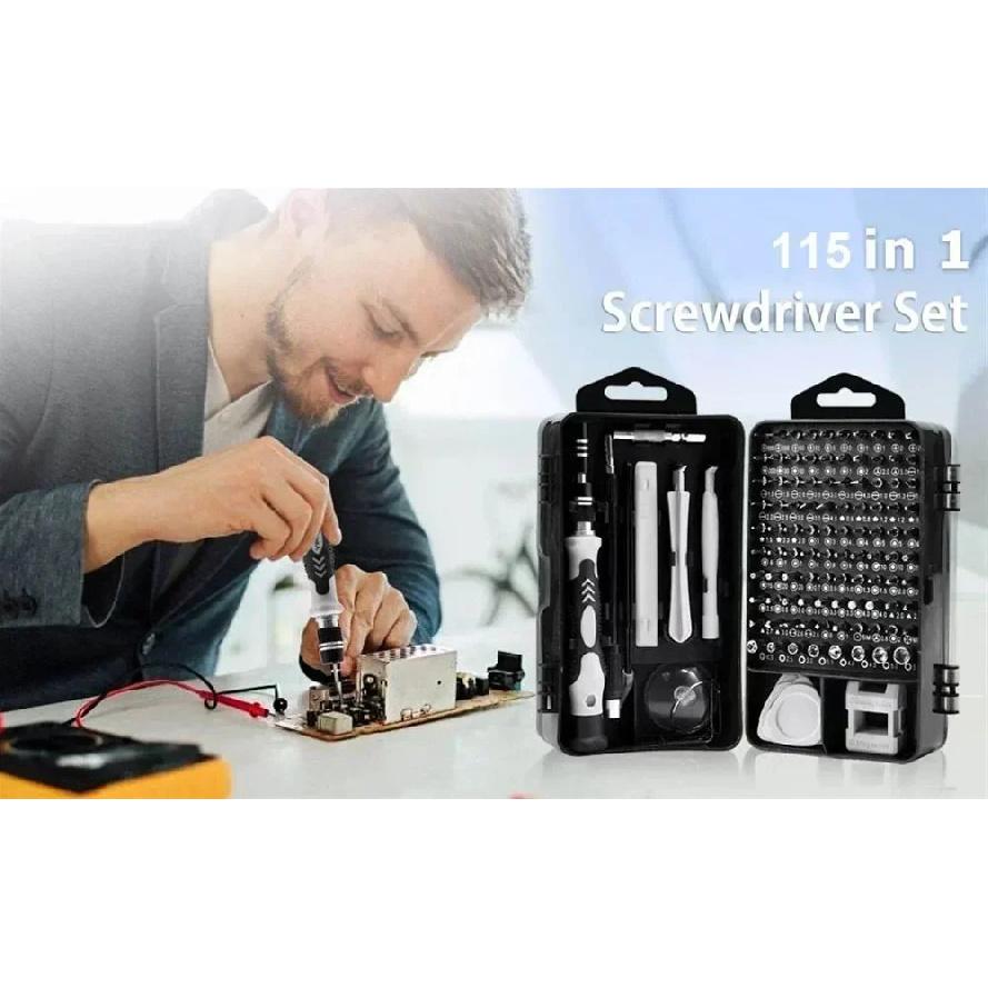 115-in-1 Mini Precision Screwdriver Set for Car Computer PC Mobile Phone and Device Repair Insulated Hand Home Tools