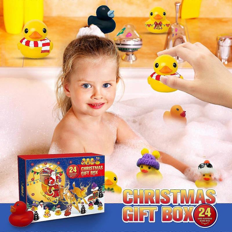 24   Of Christmas Rubber Duck Advent Calendar Christmas Creative Toys Rubber Duck Toy Blind Box