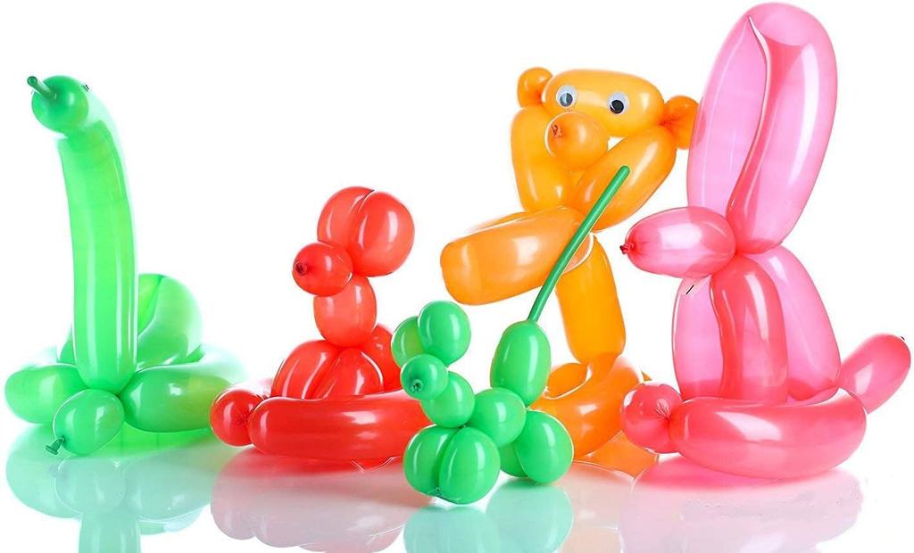 CCINEE удлиненный воздушный шар длинный волшебный воздушный шар волшебный воздушный шар художественный карандаш твист воздушный шар цвет случайный (Набор 100)