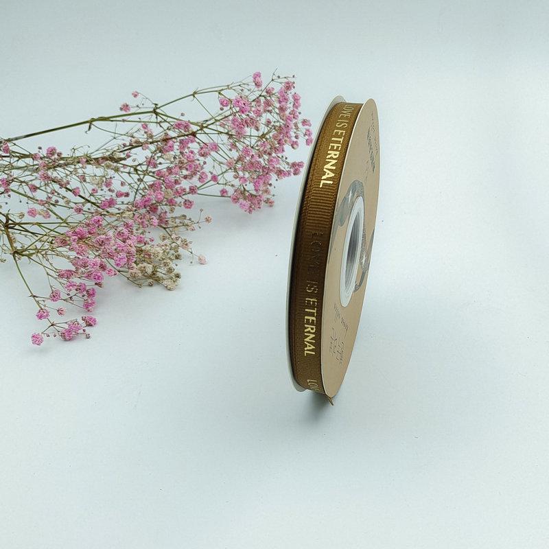 1 см качественная термофиксированная лента для горячего тиснения с нитками для упаковки цветов с надписью