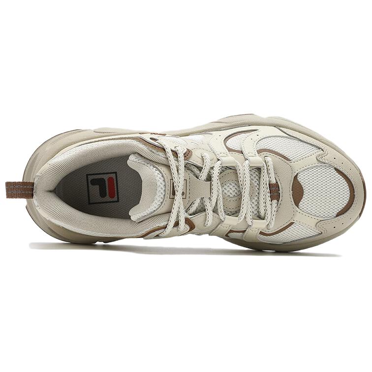 Fila Mars 3 Стильные Универсальные Прочные Кроссовки с Низким Верхом Женские кроссовки Белый Желтый F12W442119FEP