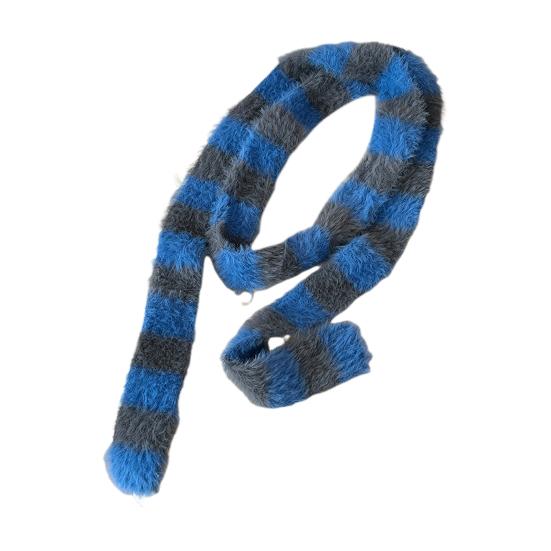 Женский длинный шарф с цветным полосатым принтом, тонкий длинный шарф для холодной погоды