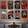 Slayer Eagle Музыкальный Постер Декор Постер Винтажная Жестяная Табличка Металлическая Табличка Декоративная Табличка для Паба Бара Мужской Пещеры Клуба Настенное Украшение
