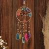 Luxury Agate Life Tree Dream Catcher Aesthetic Funny Wind Chimes Creative Art Macrame Ornament Home Wall Decoration Crafts Gift