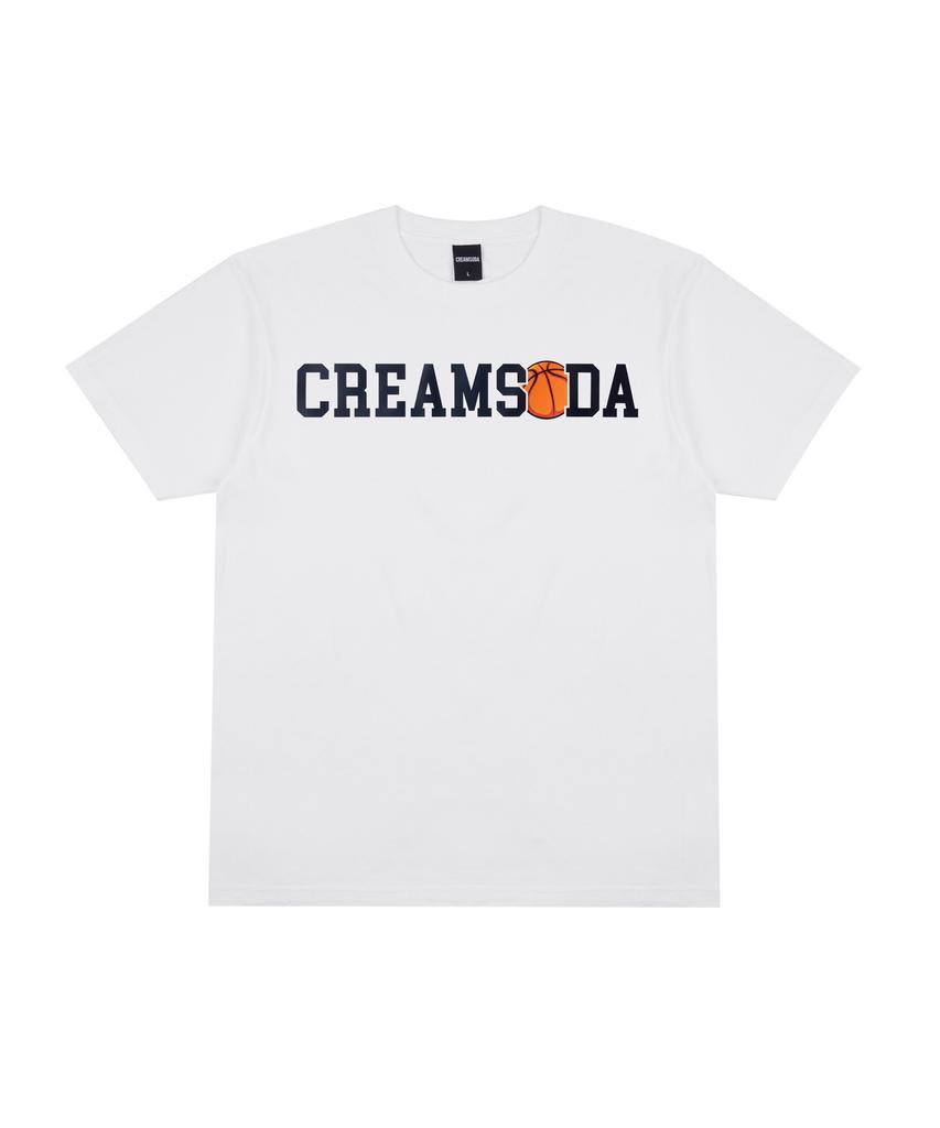 CREAM SODA LAB Футболка с коротким рукавом Cr Bowler Белый Черный