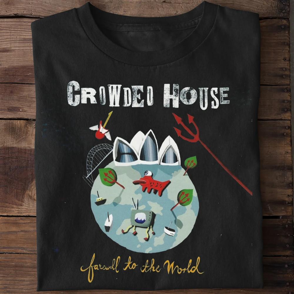 New Popular Crowded House Band Funny Cotton Black All Size T-Shirt CB1594 Unisex T-Shirt