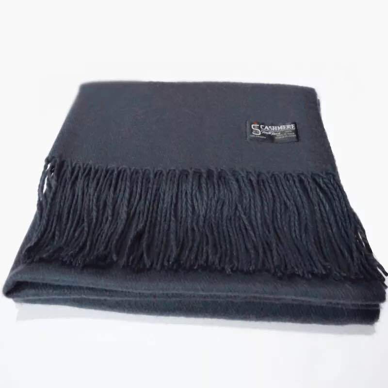 Camel Solid Color Scarf Autumn and Winter Warm Thickened Imitation Cashmere Shawl Dual-use Tassel Men's and Women's Couple Scarf Winter