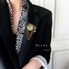 Sense Metal Pin Ins Trendy Men And Women Personality Chain Blazer Retro Accessories Decorative Brooch