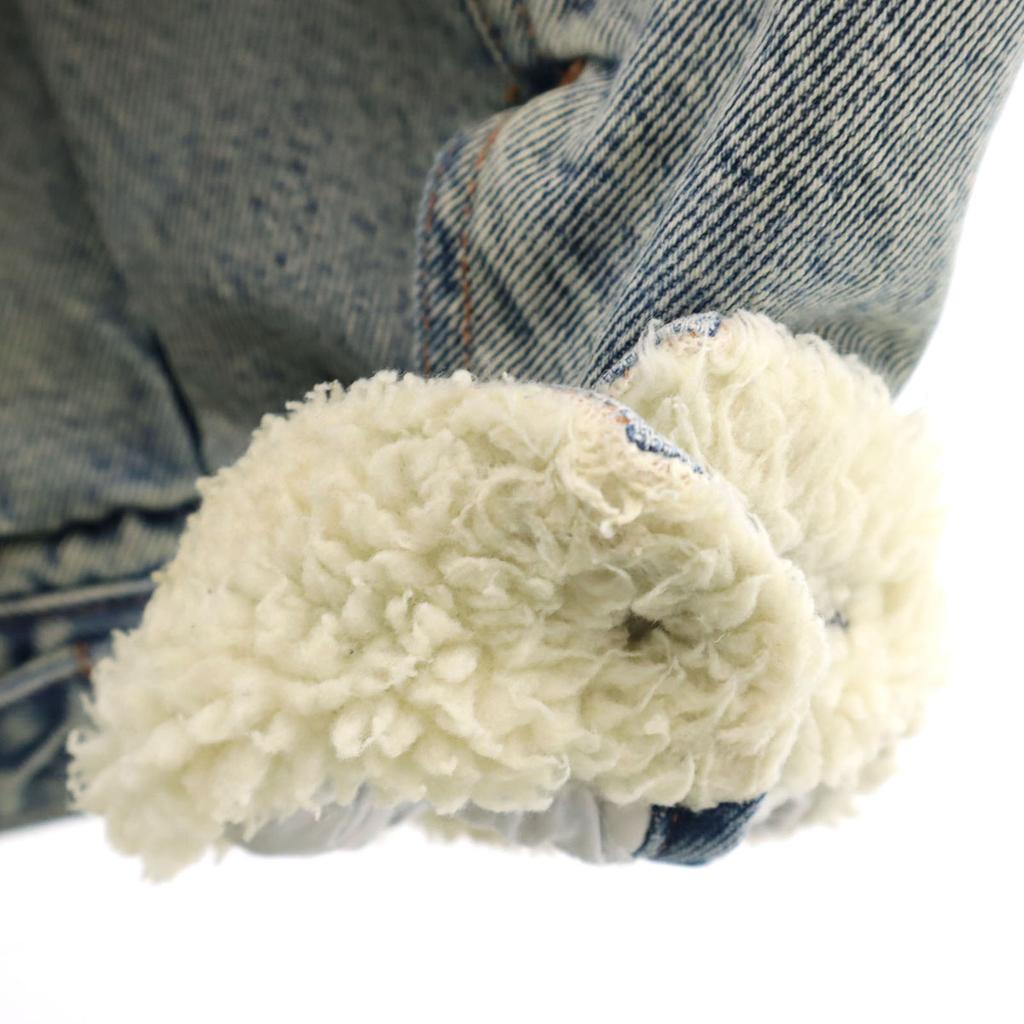 Levi's Джинсовая куртка S синяя джинсовая куртка с подкладкой из искусственного меха Мужская Б/у