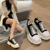 Women's Thick Sole Elevated Canvas Casual Sneakers Summer Fashion New Outdoor Running Lace Up Sports Casual Shoes Size 34-45