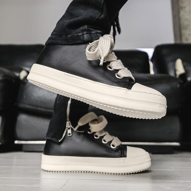 Модные кроссовки-новинка, уличный стиль, мужская обувь для ходьбы, стильная кожаная обувь для скейтборда для мужчин, повседневная обувь для отдыха, tenis masculino