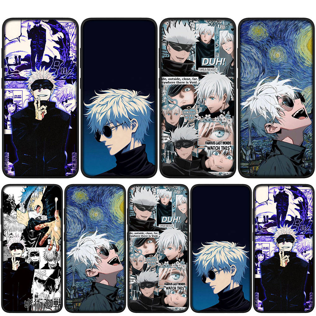 Для iPhone 16 15 Xiaomi Redmi Note 14 13 12 11 Pro Max X 16e Samsung Galaxy S25 S24 S23 Moto OPPO Huawei Jujutsu Gojo Satoru Kaisen Comics чехол для телефона