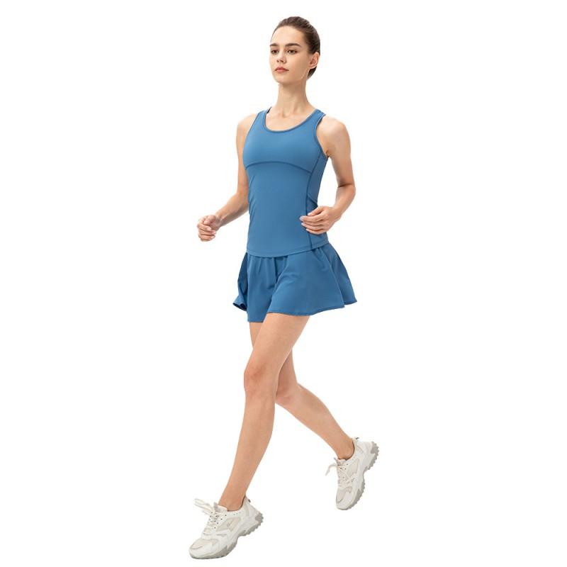 Womens Quick-Dry Sport Skort With Built-in Shorts Tennis Yoga Dance Running Summer Active Wear