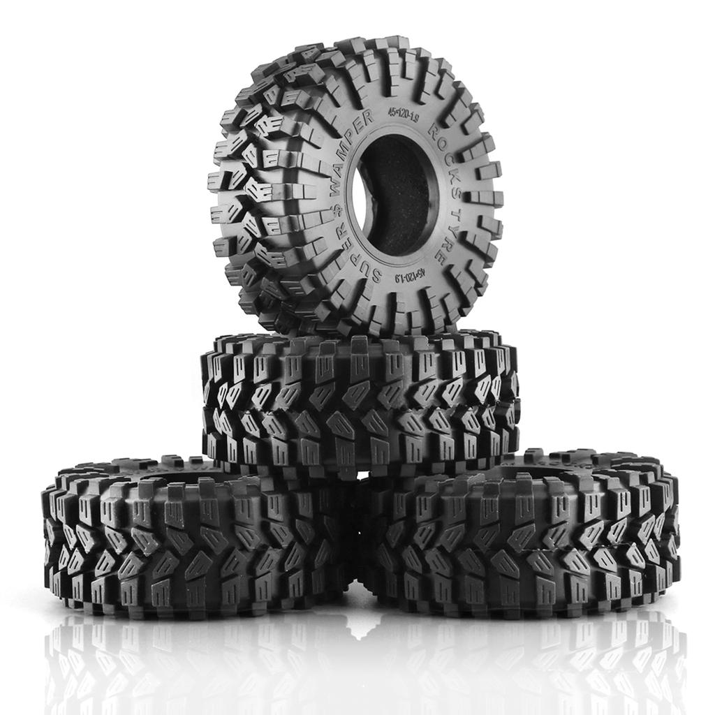 Гусеничные резиновые автомобильные шины с дистанционным управлением, 1,9 дюйма, 120*45 мм, 4 шт., замена для TRAX4 RC4WD D90 Axial