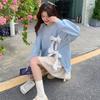 Women's Loose Bow-Tie Pullover Sweatshirt - New for Early Autumn 2024