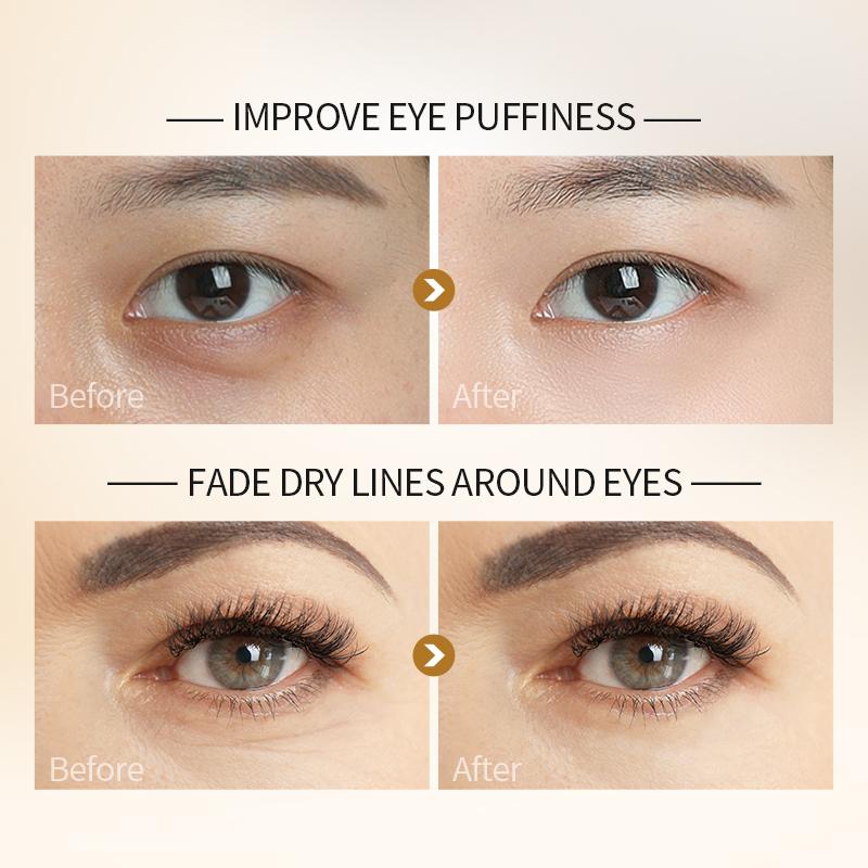 MERCILEN Крем для глаз с 24-каратным золотом и гиалуроновой кислотой, 60 г, уменьшает морщины под глазами, подтягивает и укрепляет глаза, крем для ухода за глазами против морщин