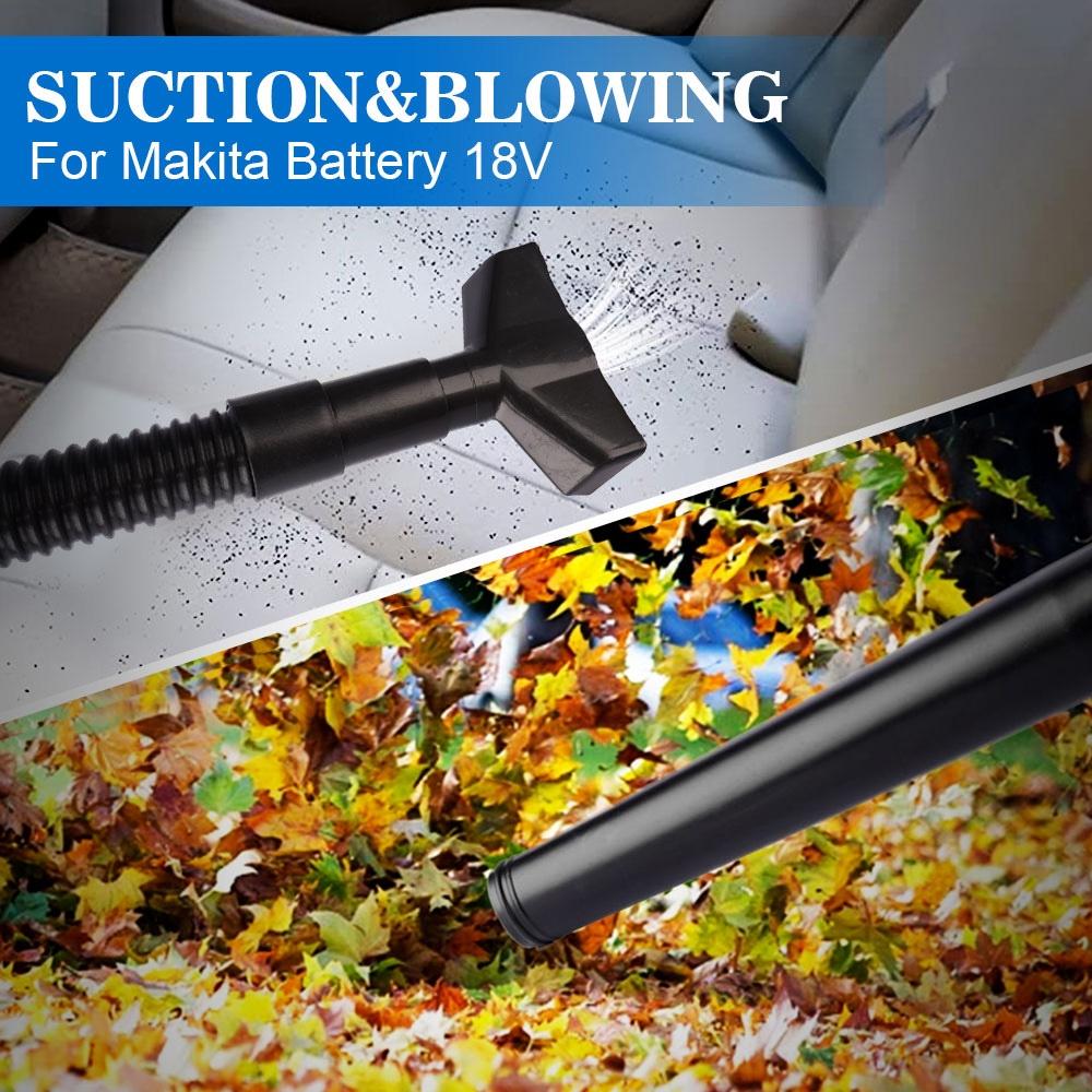 1600 Вт 2 в 1 бесщеточный беспроводной электрический воздуходувка для вакуумной очистки и всасывания листьев пылесборник для батареи Makita 18 В