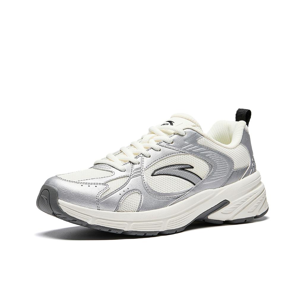 Anta AT804 Trendy Retro Lightweight Durable Non-Slip PG7 Technology Midsole Cushioning Low-Top Casual Shoes Men Casual Shoes Silver 912548866-1