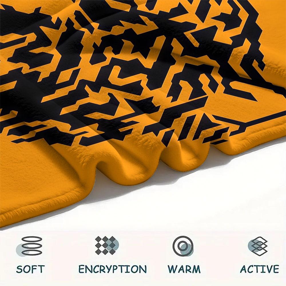 Hull City Art Printed Flannel Blanket, soft throw for bedroom sofa, washable, Christmas present, great gift.