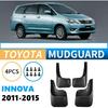Брызговики для Toyota Innova 2011-2015 Накладки на крылья Защитные крылья для автомобильных шин Автомобильные сменные аксессуары Брызговики